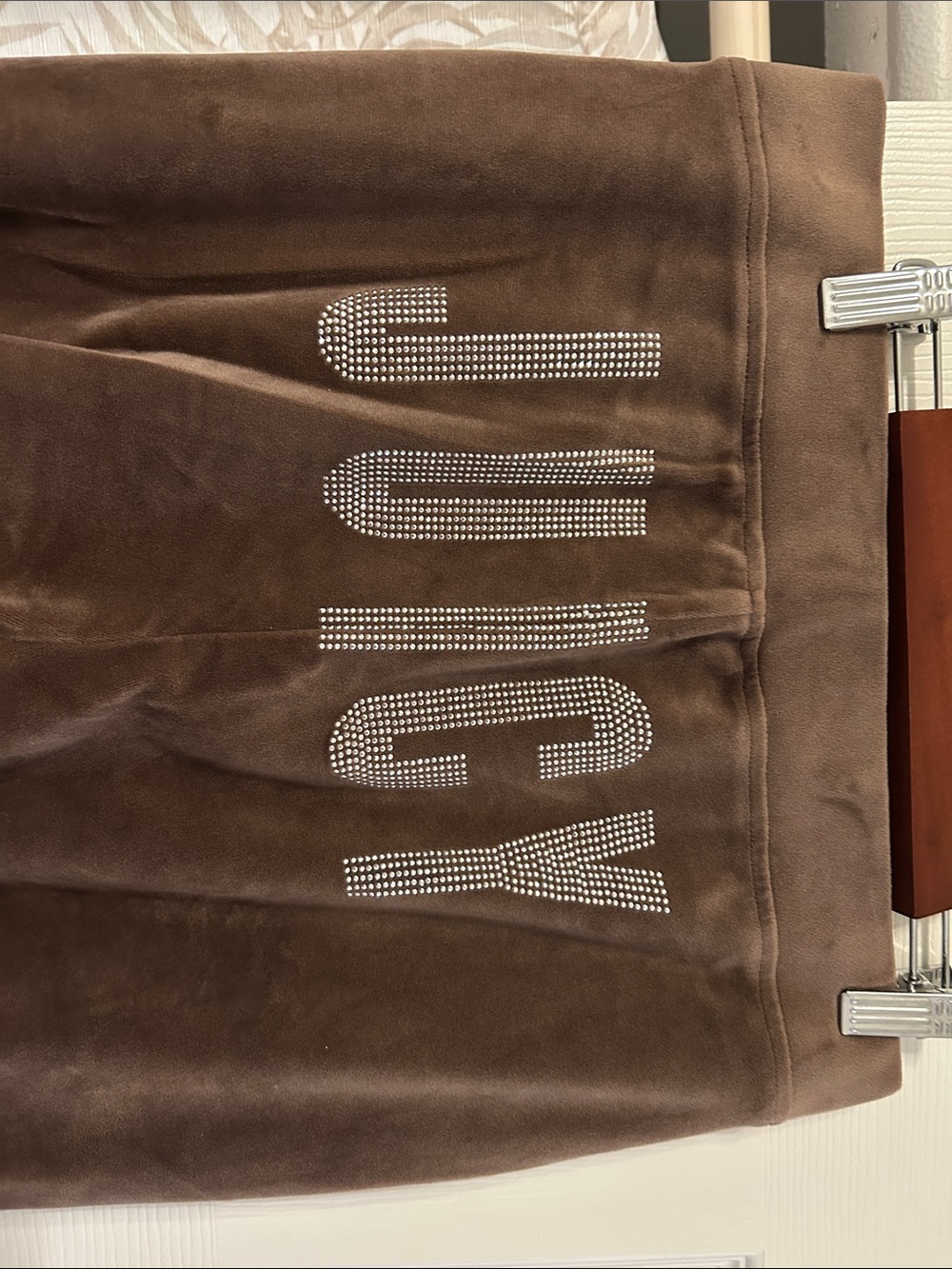 Juicy Couture Chocolate Velour Hoodie Set - Picture 6 of 7